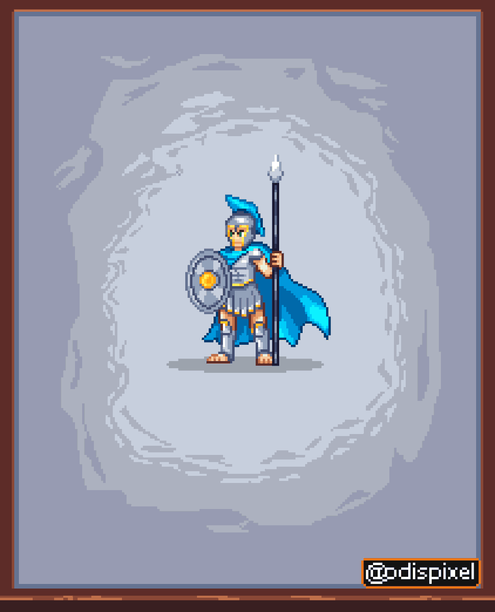 odispixel's tweet photo. Starting a Roman Soldier inspired Pixel Art character series. 
#pixel #pixelart #ドット絵 https://t.co/yyOCuCcyTP