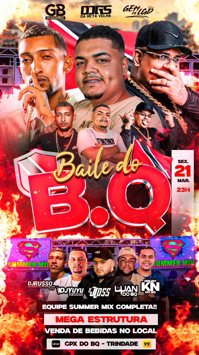 PODE EXPLANAR QUE NESSA SEXTA TEM BAILE DO BQ, COM SUPER EQUIPE  , MEGA ESTRUTURA E VÁRIAS ATRAÇÕES CONVIDADAS ✅🇹🇹🎪🔈