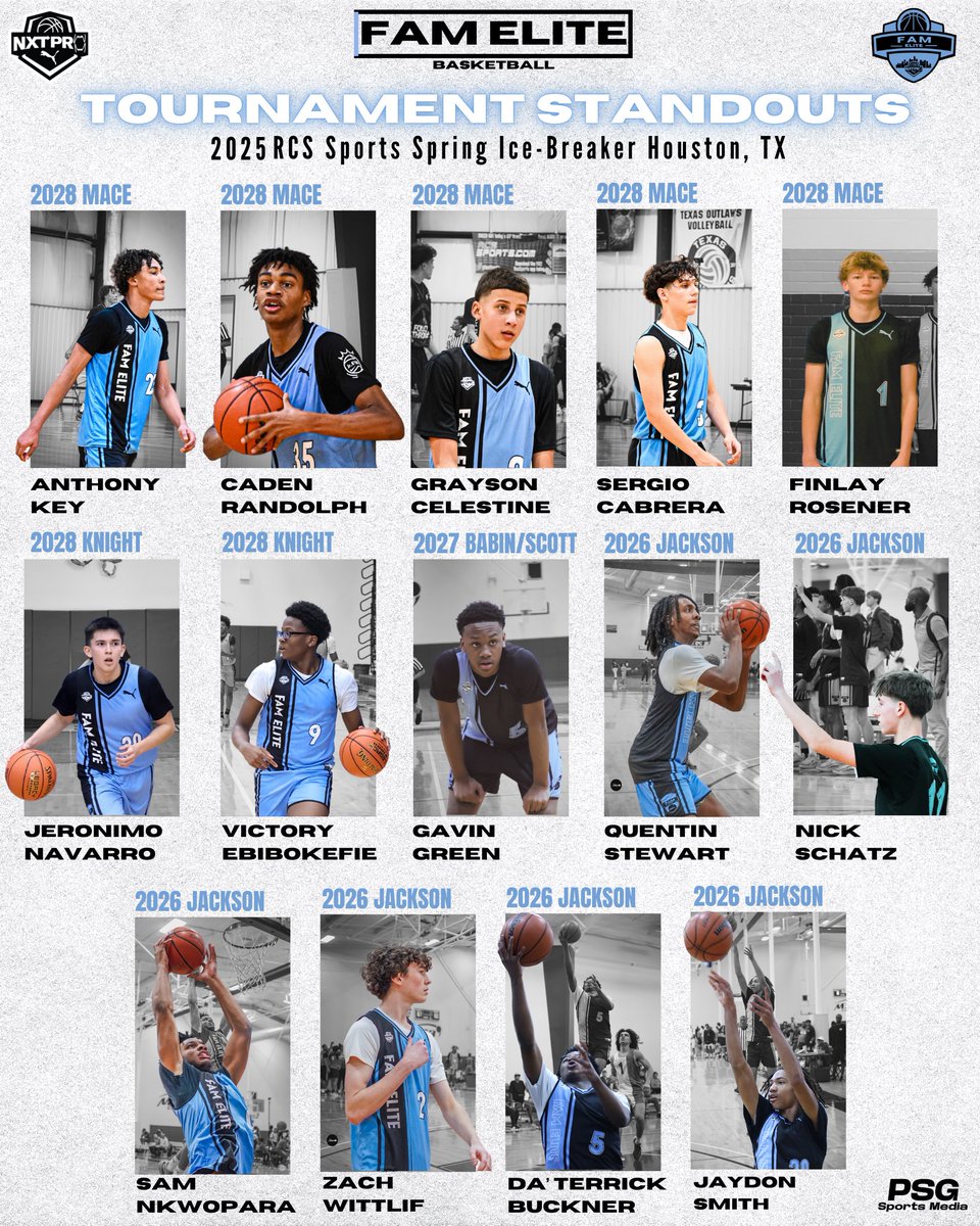 FAM Elite Player Standouts during the Spring Ice Breaker! Great job, FAM!!

• <a href="/coachjjckson/">Justin Jackson</a> 
• <a href="/K_Babin/">Kendall Babin</a> <a href="/Spacegh1/">Brandon Scott</a> 
• <a href="/Coach_ZA_Mace/">Coach ZA Mace</a> 
• <a href="/CoachK_Knight22/">Coach Knight</a> 

🎨 x <a href="/PSGSportsMedia/">PSG Sports Media</a>