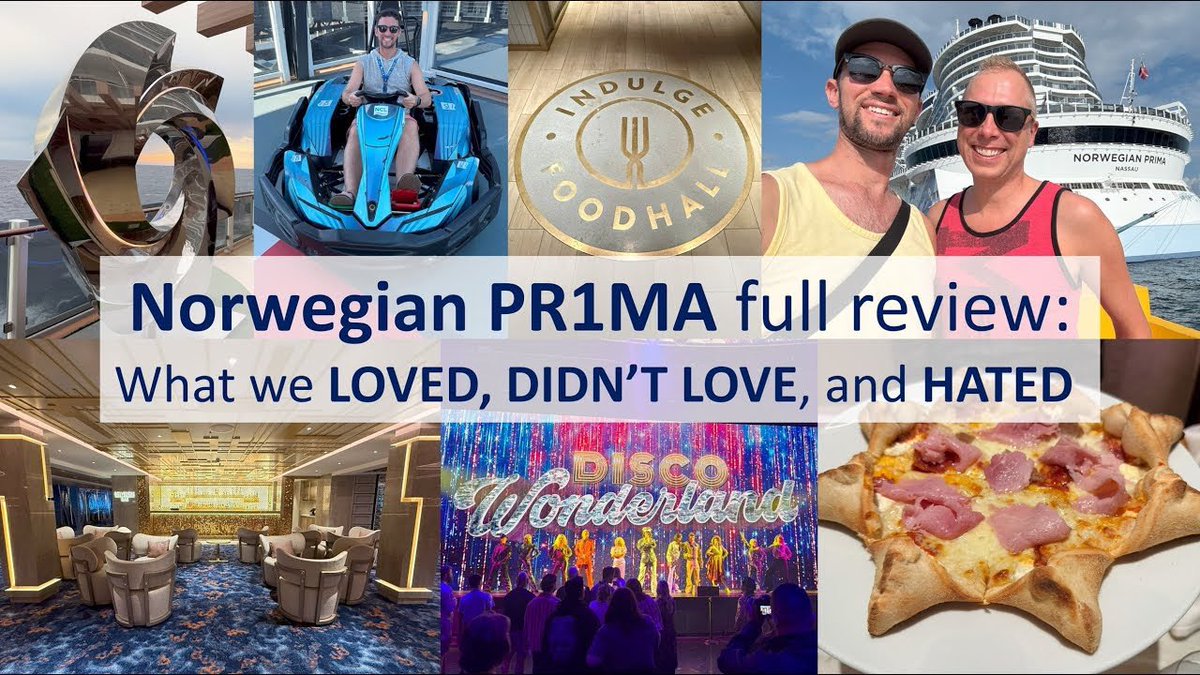 thiscruiselife's tweet photo. We recently sailed on the Norwegian Prima and couldn’t wait to share everything about our experience.
Our full review is now available on YouTube! You’re not going to want to miss the rating we gave this ship!
#norwegianprima #nclprima #cruisereview
https://t.co/syJtupa8lg https://t.co/0SAStG9jkl