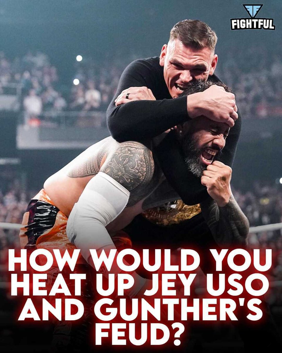 Fightful's tweet photo. How would you heat up the Gunther/Jey Uso feud? https://t.co/KXqXuoFs1k