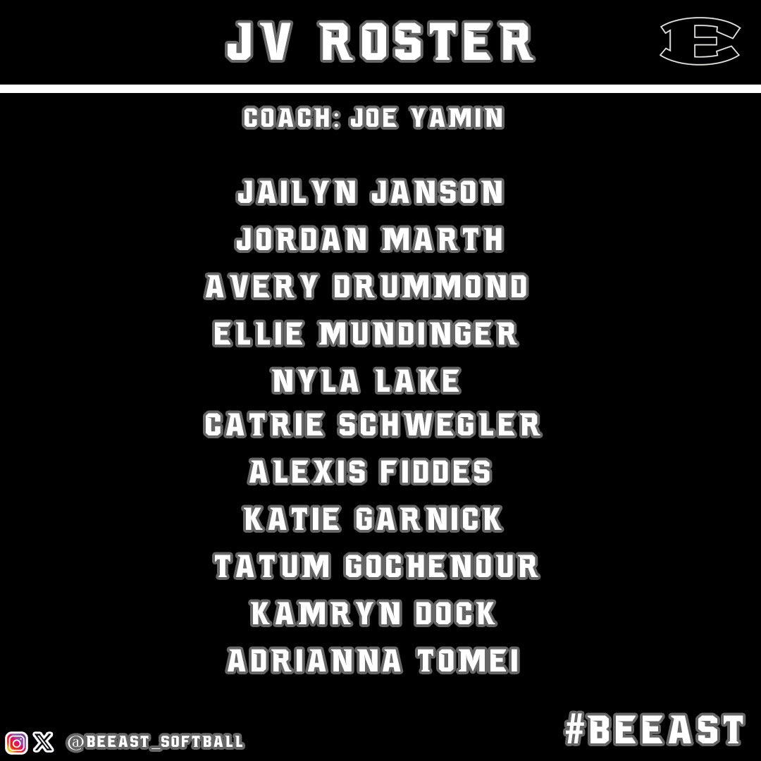 Introducing your 2025 South Lyon East Softball Programs! #BeEAST