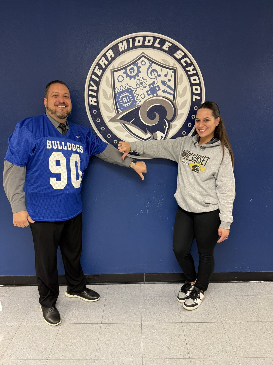 Riviera Middle (@rivieramiddle) on Twitter photo The rivalry continues between <a href="/BraddockBulldog/">G. Holmes Braddock Senior High School</a> and <a href="/MiamiSunsetSHS/">Miami Sunset SHS</a> ! <a href="/RivieraMiddle/">Riviera Middle</a> Admin dressed in their high school gear. #Alumni305 <a href="/MDCPSAlumni305/">Miami-Dade County Public Schools Alumni</a> <a href="/SuptDotres/">Jose L. Dotres, Ed.D.</a> <a href="/MDCPSSouth/">South Region Office</a> The rivalry continues between <a href="/BraddockBulldog/">G. Holmes Braddock Senior High School</a> and <a href="/MiamiSunsetSHS/">Miami Sunset SHS</a> ! <a href="/RivieraMiddle/">Riviera Middle</a> Admin dressed in their high school gear. #Alumni305 <a href="/MDCPSAlumni305/">Miami-Dade County Public Schools Alumni</a> <a href="/SuptDotres/">Jose L. Dotres, Ed.D.</a> <a href="/MDCPSSouth/">South Region Office</a>