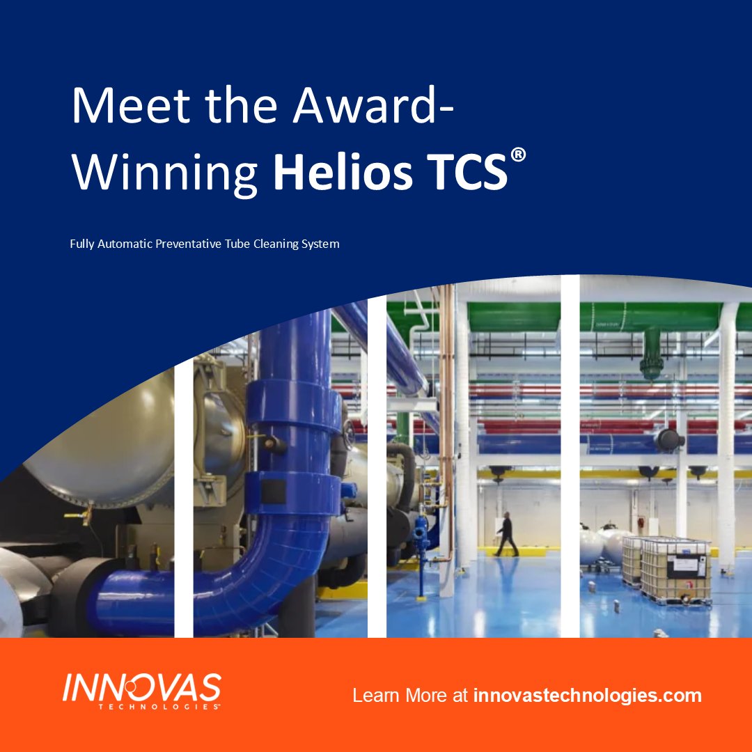 innovastech's tweet photo. Meet Design &amp; Sustainability Goals with the Award-Winning Helios TCS®

Get a fast, no-obligation quote for your next piping specification project. Discover how affordable automated tube cleaning technology can be at https://t.co/ZOCaJZGtAk.  

#districtcooling, #EnergyEfficiency https://t.co/BENRc0Tt1A