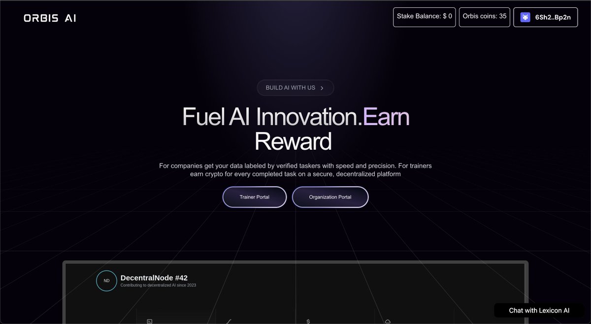 Orbis__AI's tweet photo. Exciting news! We're submitting Orbis AI to the @SonicSVM  's Mobius Hackathon
We're building a decentralized task labeling platform that's transforming how AI companies access quality training data while creating global earning opportunities.
Let's dive into what makes it unique https://t.co/vWnWxJobk0