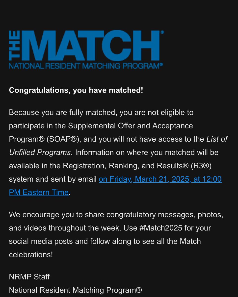 I MATCHED! Im going to be a Radiologist! Dreams do come true. Thank you God! #Match2025 #futureradres