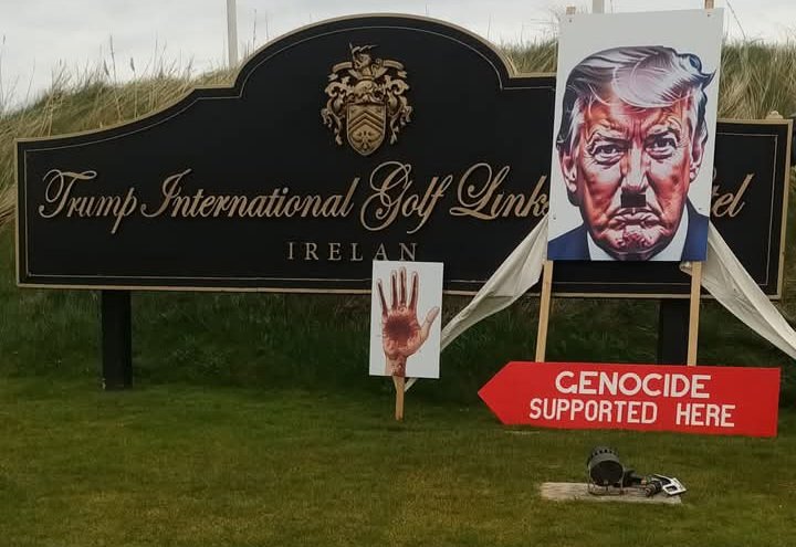 ciarantierney's tweet image. "Happy St Patty's Day"

#Doonbeg
#Trump 🇮🇪

(Via 'People Of Clare Against Genocide' on @instagram