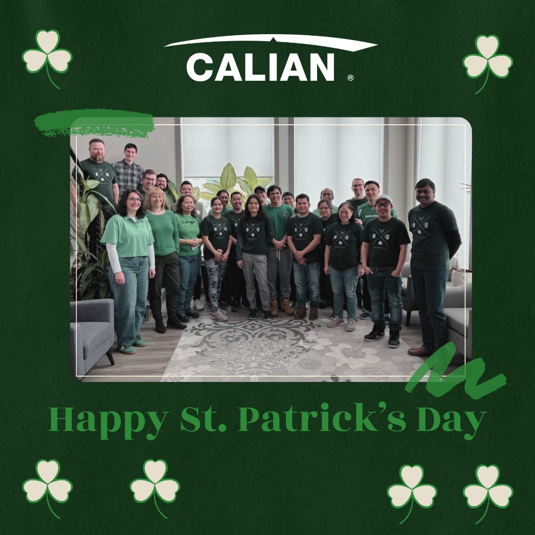 Feeling lucky? 🍀🌱 The Calian Agriculture team is all decked out in green and ready to celebrate St. Patrick’s Day with some Irish cheer! Wishing everyone a day full of joy, luck, and a bit of green magic! ✨ #StPatricksDay #LuckyAndGreen #CalianAgriculture
