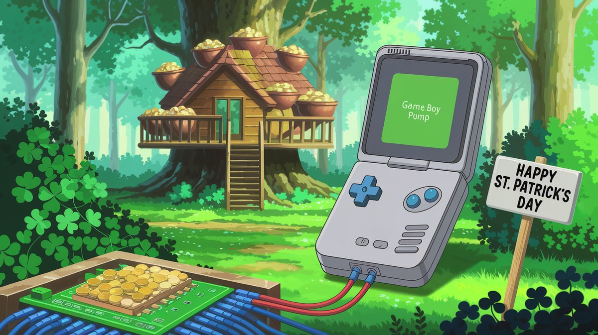 GameBoyPump's tweet photo. Hope everyone had a happy St. Patrick's Day! 🍀🪙🇮🇪 https://t.co/WOZFDyaZgV