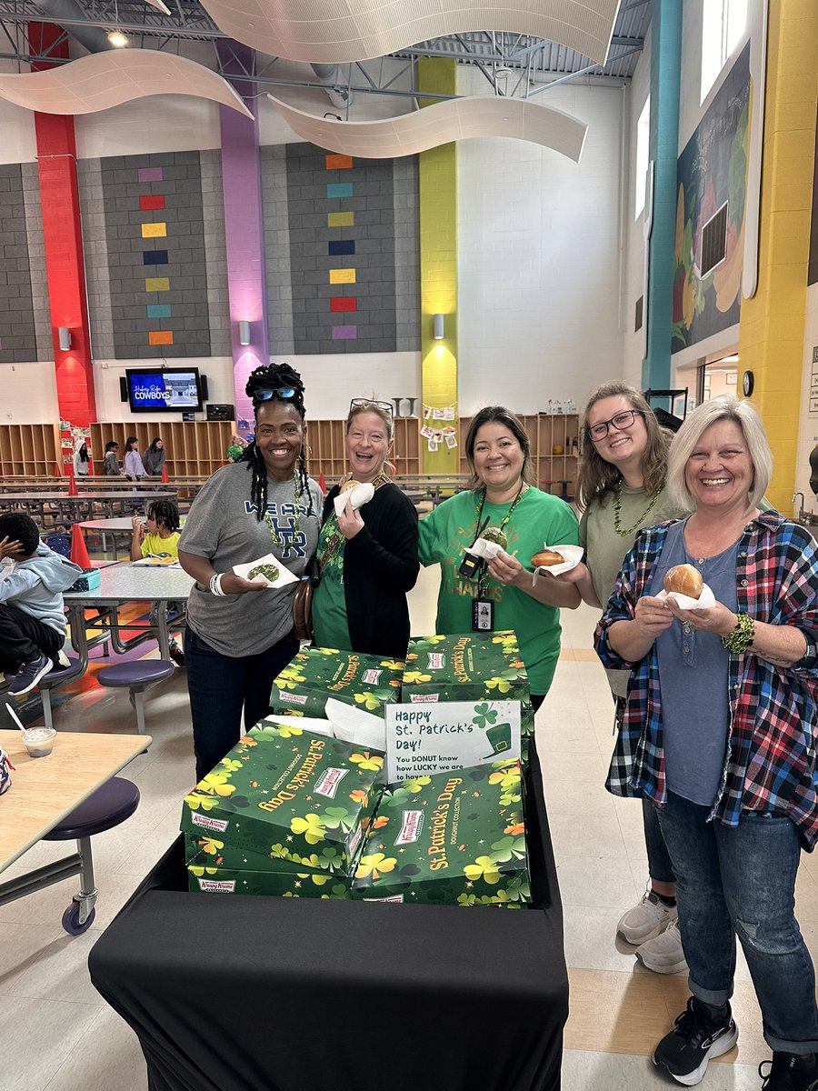 What a great day <a href="/HickoryRidgeES/">Hickory Ridge Elementary</a>! HRES is so LUCKY to have our incredible staff! ☘️ ☘️ 🍀