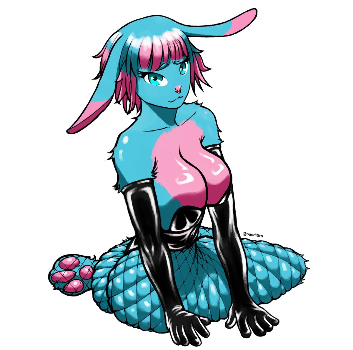 oc of mine 

#nsfw #furry #bunnygirl