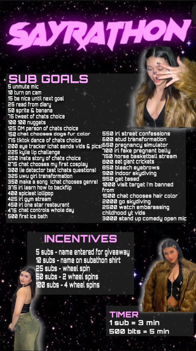 twitch.tv/sayra
come say what’s up