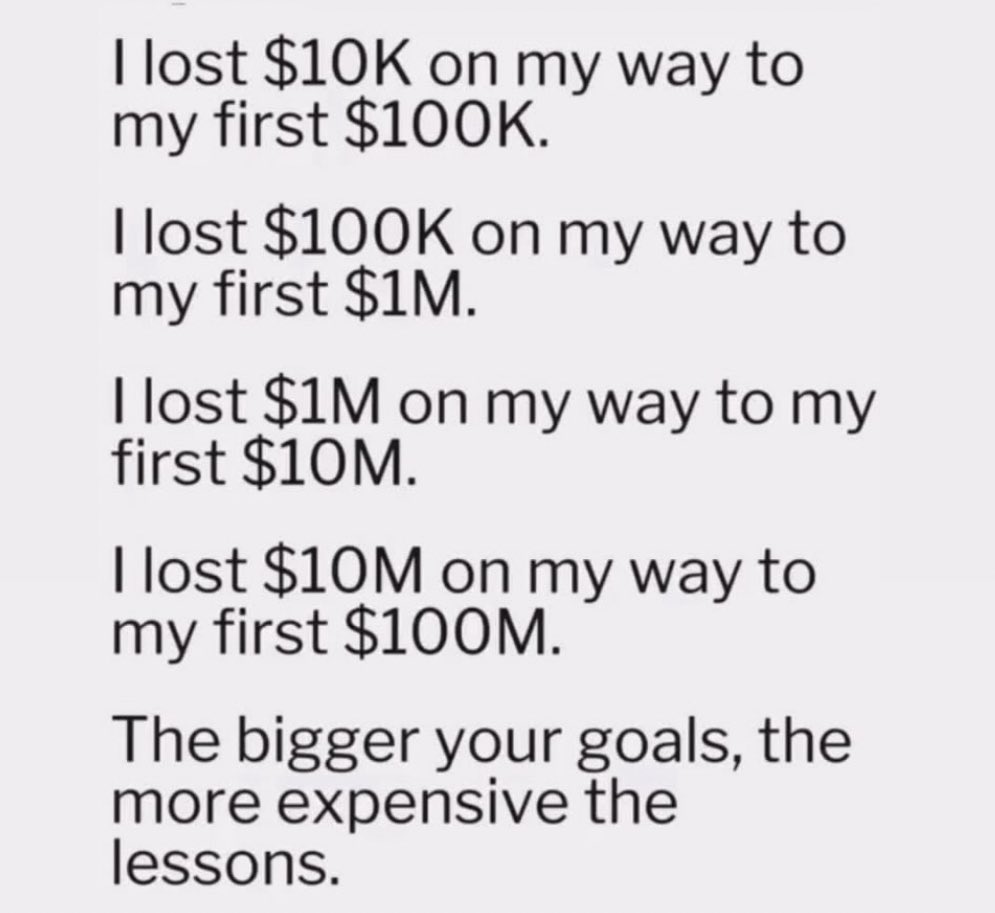It’s not a loss, it’s the price of tuition.