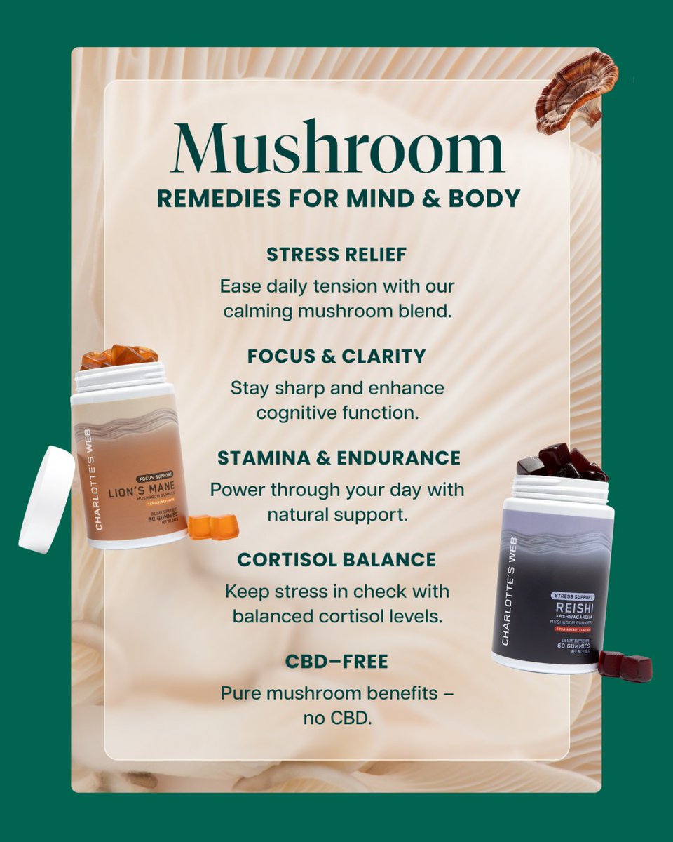 Why Mushrooms? 🍄🍄‍🟫 So many reasons.

These innovative gummies are formulated with organic fruiting body extracts at research-supported potencies. Discover how nature's power can transform your health journey: f.mtr.cool/qxlubkqgas