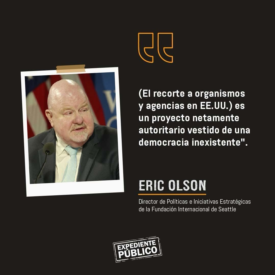 Expediente Público (@expepublico) on Twitter photo Eric Olson advierte sobre el impacto en la democracia
El cierre de agencias y centros de pensamiento en EE.UU. refleja una visión centralizadora del poder, alertó <a href="/Eric_Latam/">Eric L Olson</a> , director de Políticas e Iniciativas Estratégicas de la <a href="/SeaIF/">Seattle International Foundation</a>. La decisión de Trump podría tener Eric Olson advierte sobre el impacto en la democracia
El cierre de agencias y centros de pensamiento en EE.UU. refleja una visión centralizadora del poder, alertó <a href="/Eric_Latam/">Eric L Olson</a> , director de Políticas e Iniciativas Estratégicas de la <a href="/SeaIF/">Seattle International Foundation</a>. La decisión de Trump podría tener