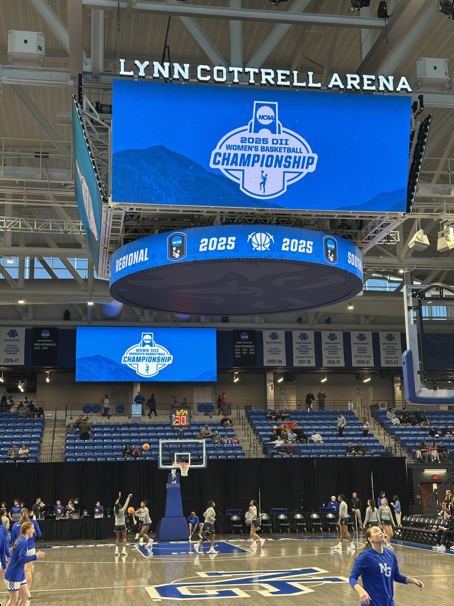 In Dahlonega at <a href="/uofnorthgeorgia/">University of North Georgia</a> to watch the <a href="/NCAA/">NCAA</a> Divsion II South Regional Final. Let’s go ladies!
