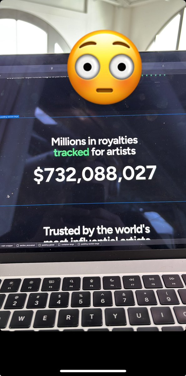 We are tracking a lot in royalties for a lot of artists now…