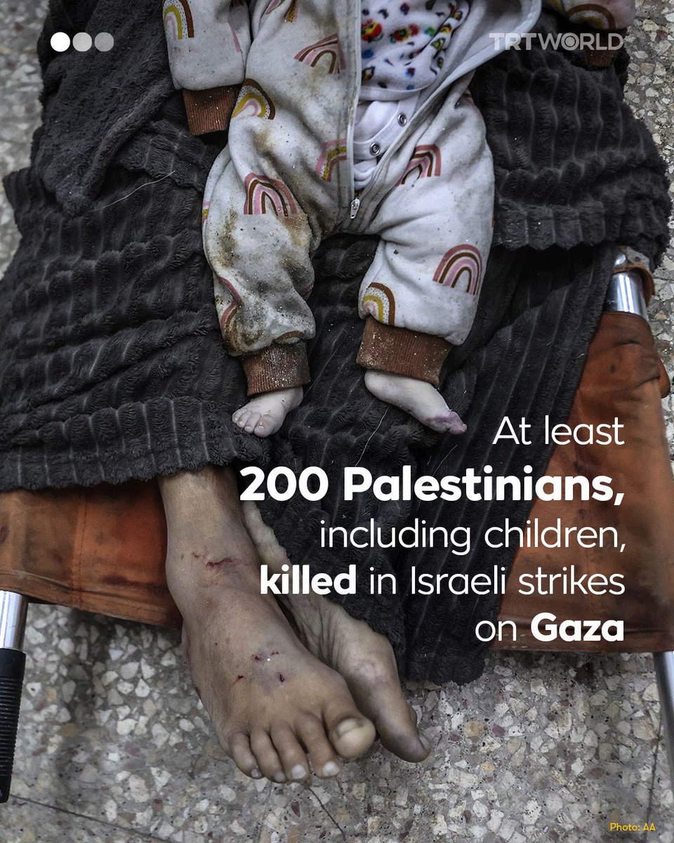 No peace for Gaza.

Israel has killed hundreds of Palestinians, including women and children, in a new wave of air strikes on the besieged enclave early Tuesday, claiming to target Hamas despite ongoing peace talks and a temporary ceasefire.

Over 200 Palestinians, including