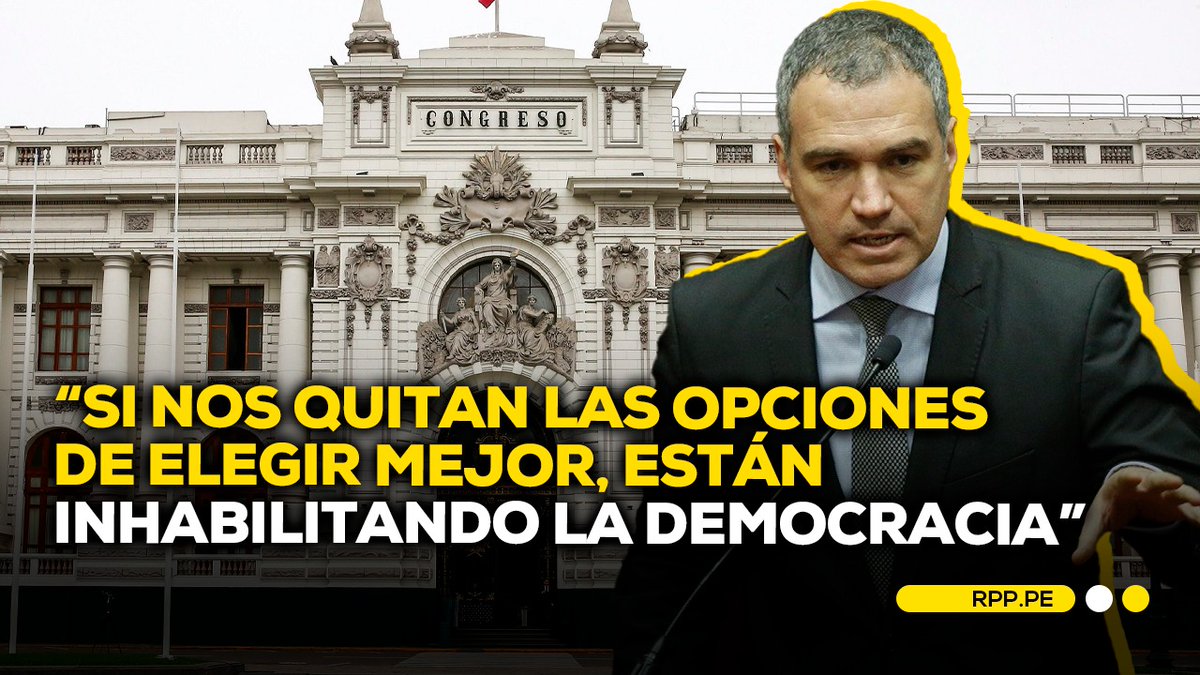 🔴🎙️ Salvador del Solar advierte que el Congreso busca inhabilitar a diversas personas que podrían ofrecer opciones diferentes en la política peruana. Señala que la ciudadanía debe reaccionar a esta situación mediante protestas y, sobre todo, a través del voto, ya que si se