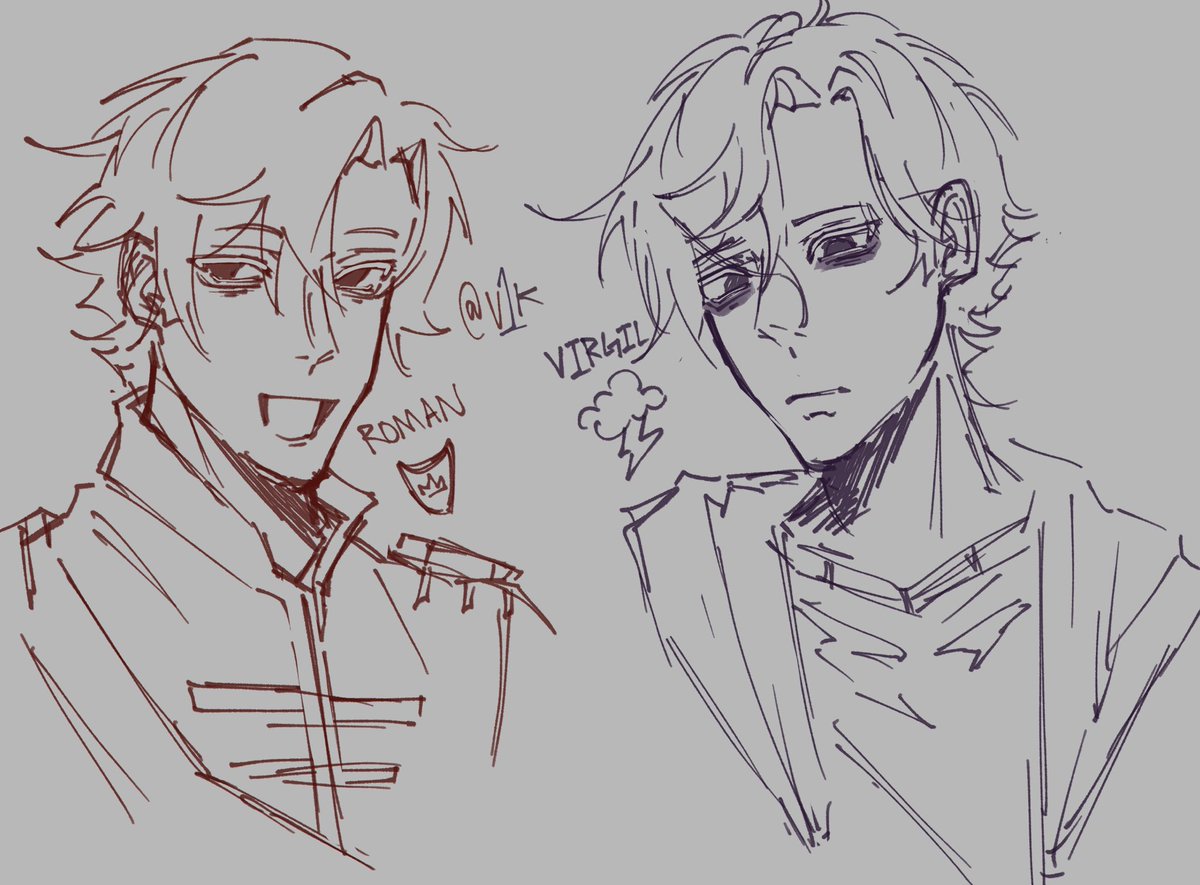 v1ktory__'s tweet image. is #sanderssides fandom still alive? i made sketches of roman and virgil...

#sandersidesfanart #thomassanders