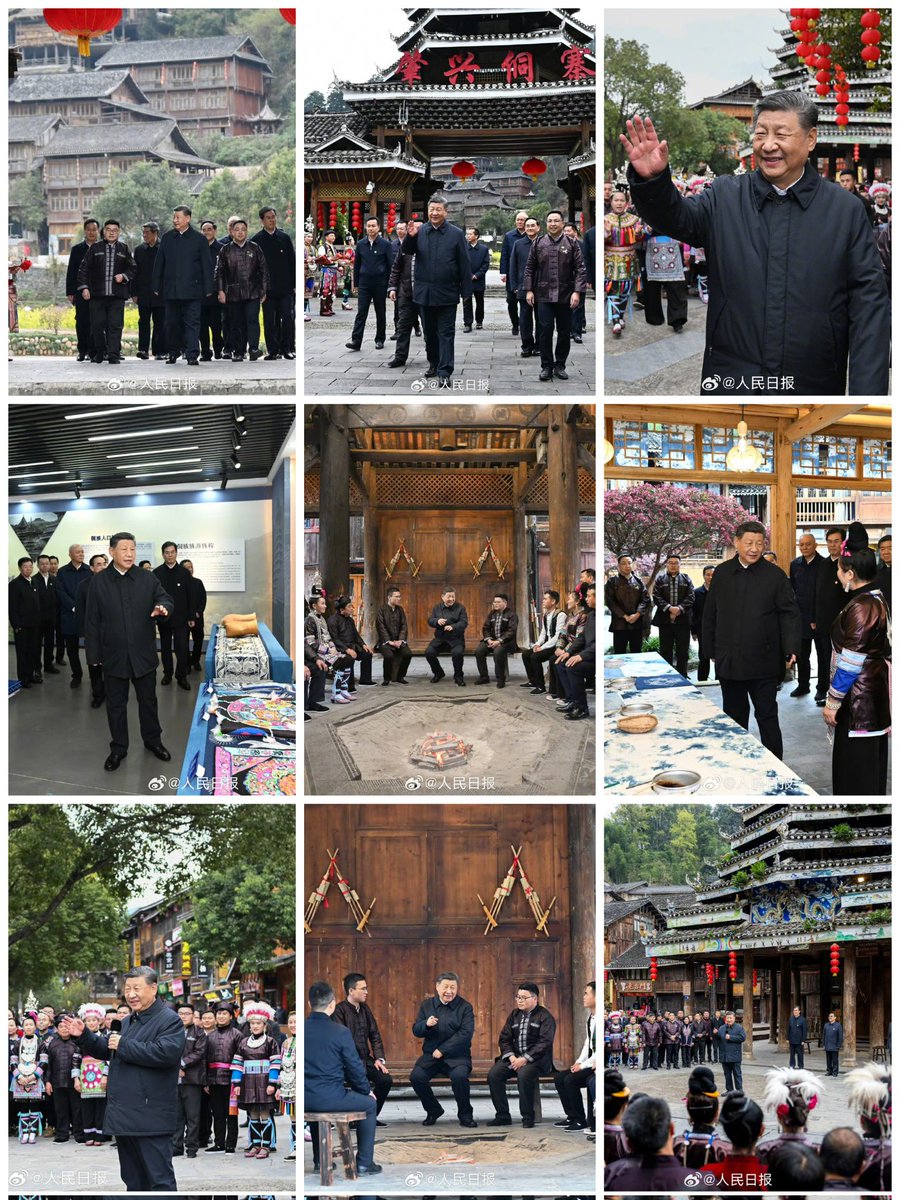 googluck520's tweet image. 习近平总书记在贵州省黔东南苗族侗族自治州考察了黎平县肇兴侗寨，了解当地加强基层党组织建设和社会治理、保护传承民族传统文化、推进乡村全面振兴等情况。
 #习近平在贵州考察调研 #乡村振兴 #保护传承民族传统文化