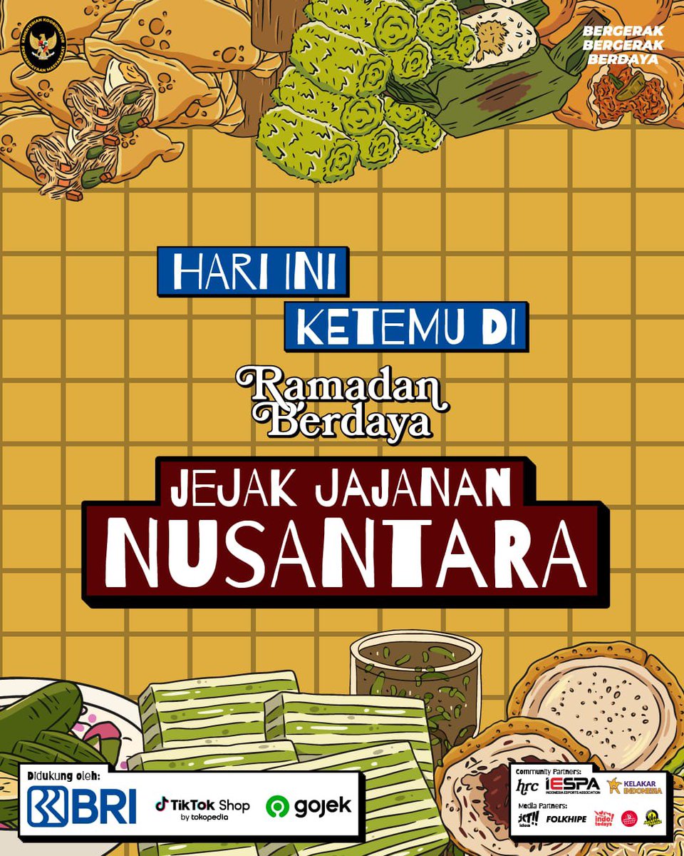 cakimiNOW's tweet photo. yuk datang! ada war takjil kecil-kecilan di halaman kantor @kemenkopmRI dari hari ini sampai hari Kamis  (19-20 maret 2025). Kolaborasi dengan teman-teman umkm dan komunitas. https://t.co/qtAKJ57fN4