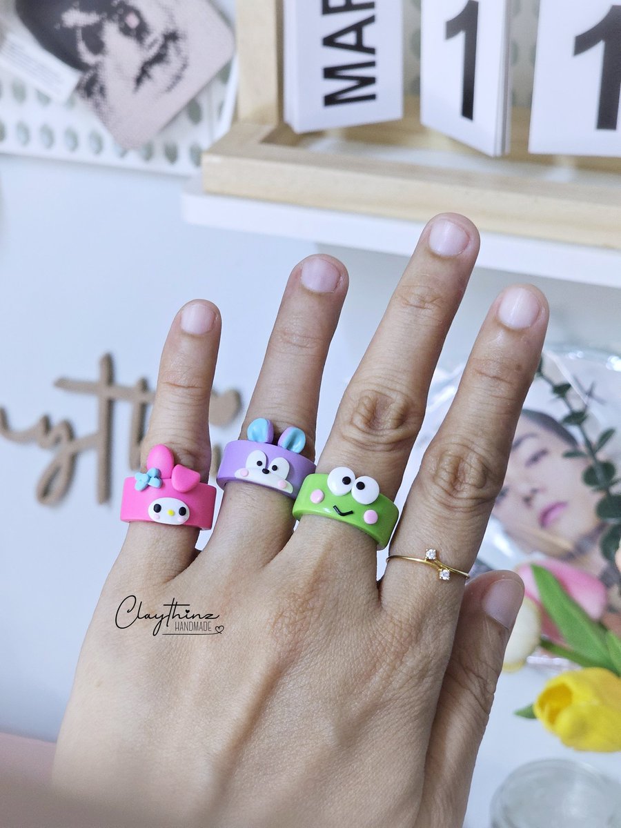 claythinz's tweet photo. They're all set for J-Hope's concert! 🫶

💜 Mang phone hippers
💜 Mang clay ring 

* Open for pre-order
* Other characters available upon request
* Order yours now!

#claythinz #handmade #clayring #hippers #phonehippers #bt21 #bt21mang #mymelody #keroppi  #handmadewithlove https://t.co/80ey2oSc8a