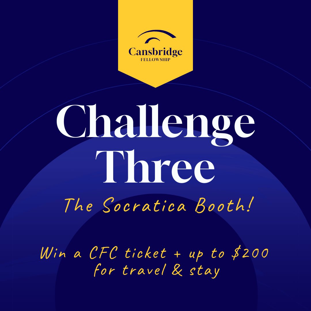 cansbridgeproj's tweet image. Win 1 of 5 golden tickets + a $200 stipend for travel and stay for the Cansbridge Fellowship Conference in Montreal (May 8th - 10th). 

Visit our booth at the @socraticainfo symposium on March 19th and share your mural contribution on social media :) see you there! 

#socratica