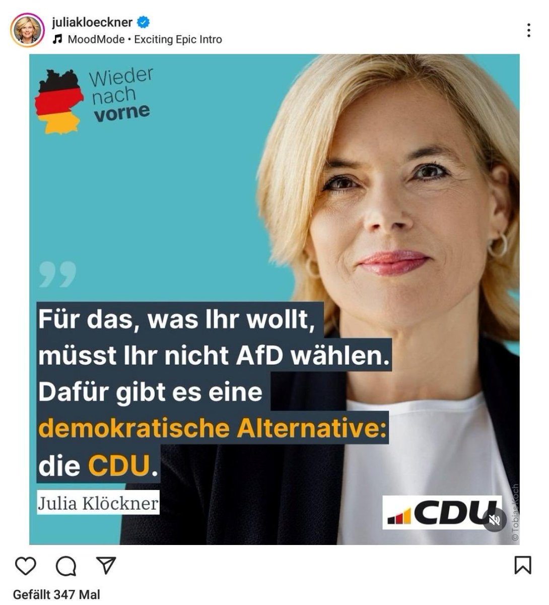 Wenn AfD Jule Bundestagspräsidentin wird trete ich bei den Grünen in die Partei ein!