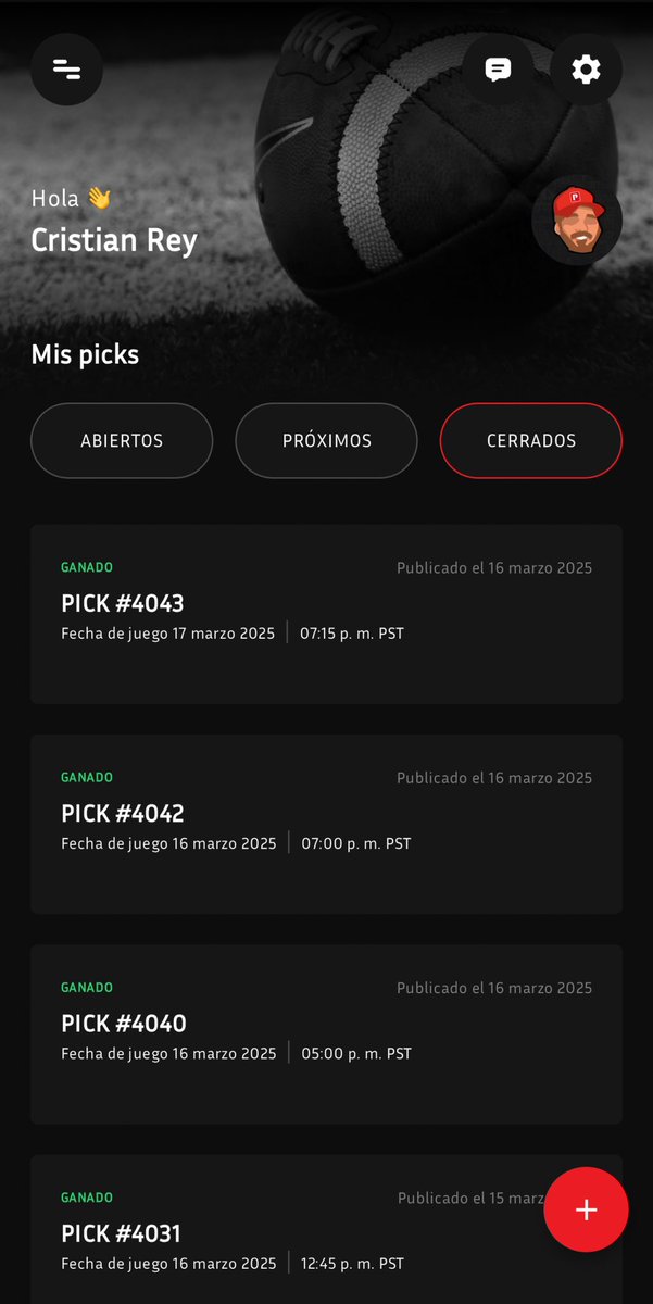 SoyCristianRey's tweet photo. Día perfecto.

Así quedaron mis últimas apuestas:
✅ 12 victorias
♻️ 3 nulas
❌ 0 derrotas

Ahora es turno del béisbol. https://t.co/d7CL1bSuzF