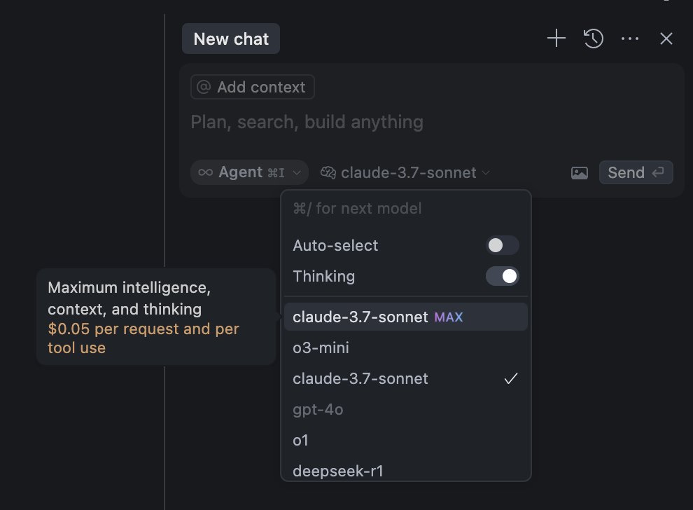🚀 Big update alert! <a href="/cursor_ai/">Cursor</a>  0.47.7 unleashes claude-3.7-sonnet MAX—think max intelligence, killer context, and serious problem-solving vibes. Requests run at $0.05 each, but the real story? This thing’s a coding beast. Who’s diving in? #CursorAI #Claude37 #CodingTools
