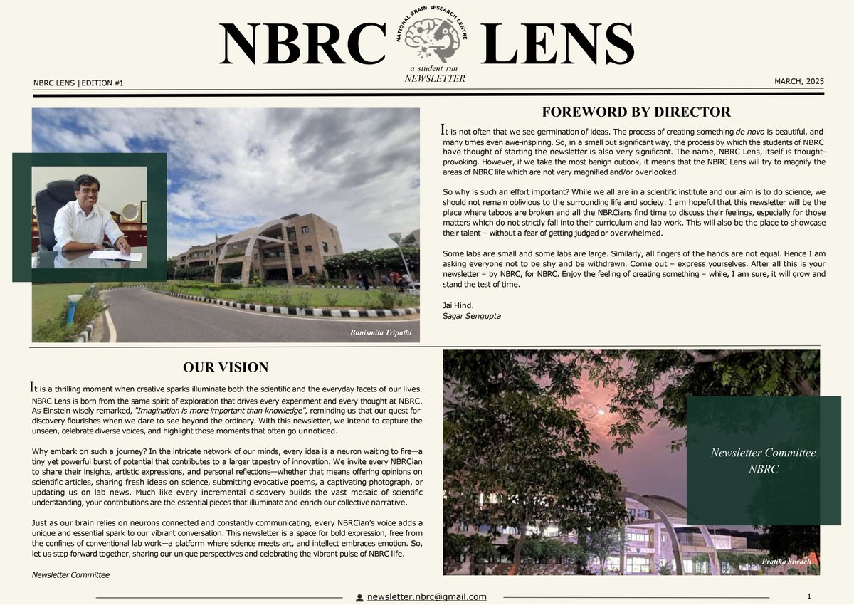 BRIC-NBRC (@dbt_nbrc) on Twitter photo We are excited to share the first-ever NBRC newsletter—and the best part? It’s entirely prepared by our talented NBRC students!
🧠✨Dive in and see what they’ve curated!
🔗Download Newsletter: nbrc.ac.in/newweb/wp-cont…
<a href="/DBTIndia/">Department of Biotechnology</a> @rajesh_gokhle #StudentLed #NBRC #Newsletter We are excited to share the first-ever NBRC newsletter—and the best part? It’s entirely prepared by our talented NBRC students!
🧠✨Dive in and see what they’ve curated!
🔗Download Newsletter: nbrc.ac.in/newweb/wp-cont…
<a href="/DBTIndia/">Department of Biotechnology</a> @rajesh_gokhle #StudentLed #NBRC #Newsletter