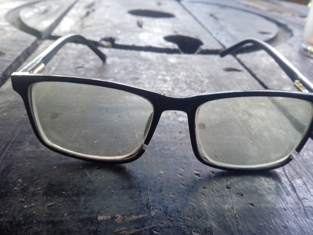 How many times do I have to pick up my specs and put it on when I am sitting with a pair of table and chair?