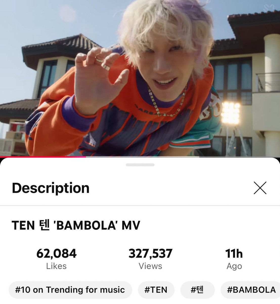 TEN 텐 'BAMBOLA' MV on Thailand Youtube Trending 

25.03.18 Trending for music
🏅No.10

Keep stream for our ‘TEN’ 💜

 🔗 youtu.be/epm28dP3HhM?si…

#TEN_BAMBOLA
#เตนล์ #TENLEE #TEN #텐 #李永钦 #テン