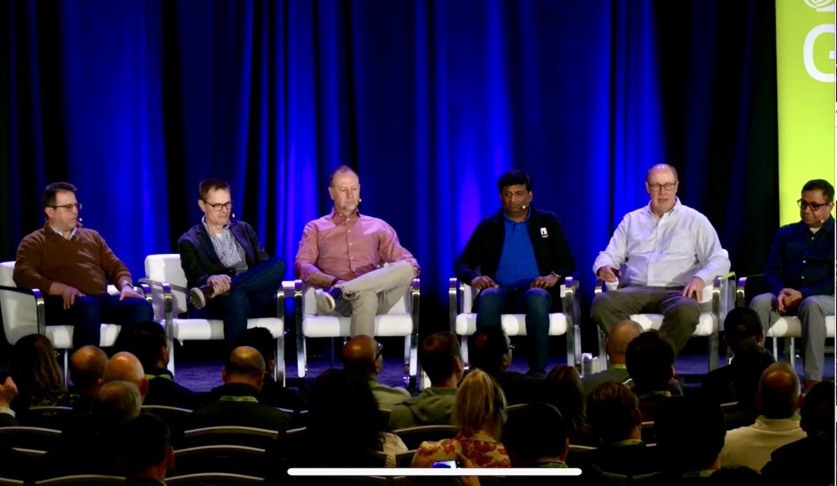 Storage Innovations for AI Workloads panel at #GTC hosted by Rob Davis of NVIDIA with Vast Field CTO Kyle Lamb, among others. Davis: “none of these observations would have been made last year things are changing so fast”