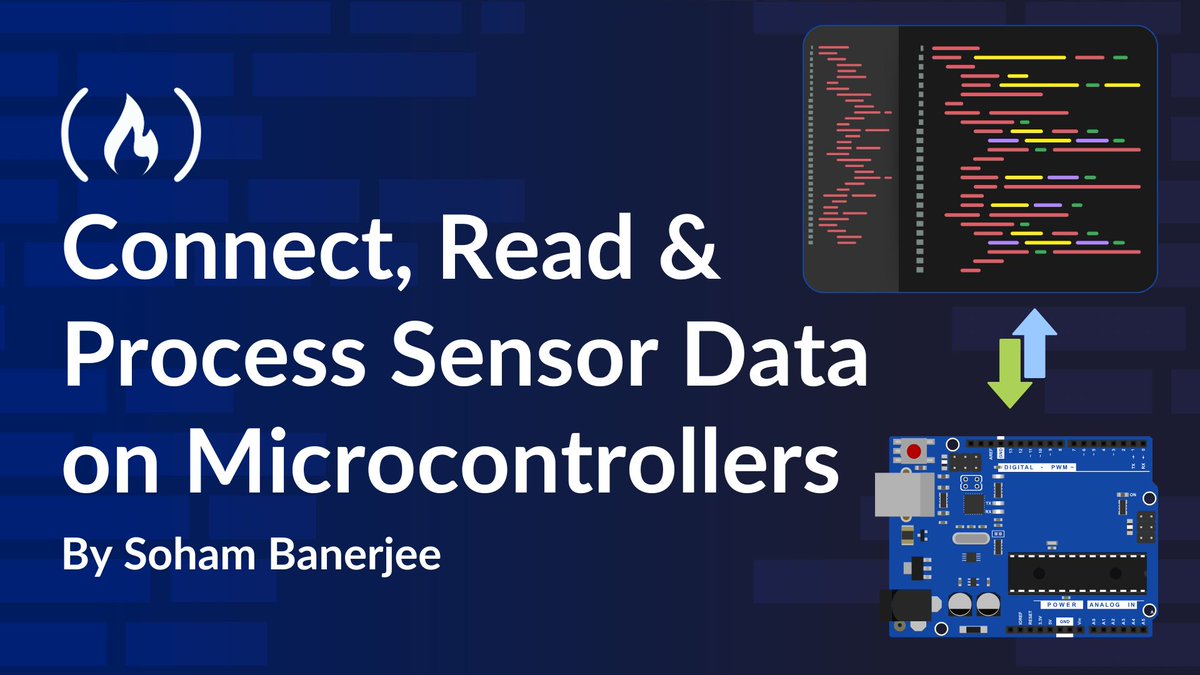 freeCodeCamp's tweet image. Embedded systems are found in many different devices, from refrigerators to cars.

And they rely on sensors to gather environmental data and perform their tasks effectively.

In this detailed tutorial, @sohamstars teaches you how sensors work, how to interface them with…