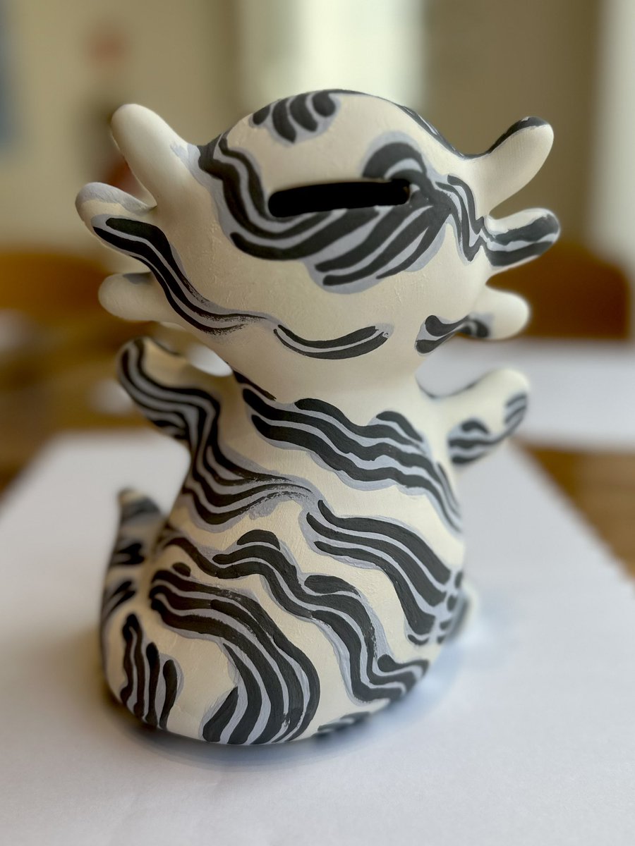 Glazed this clay guy