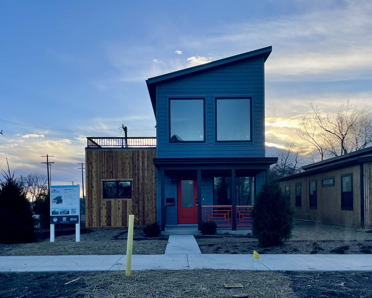 JoshLipnik's tweet photo. Model modular homes in North Corktown, Detroit https://t.co/Gtmg8Bwk5p
