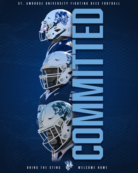 #AGTG Excited to Announce my commitment to <a href="/FightingBeesFB/">St. Ambrose Football</a> thank you for my family for supporting me !!@yemiuno