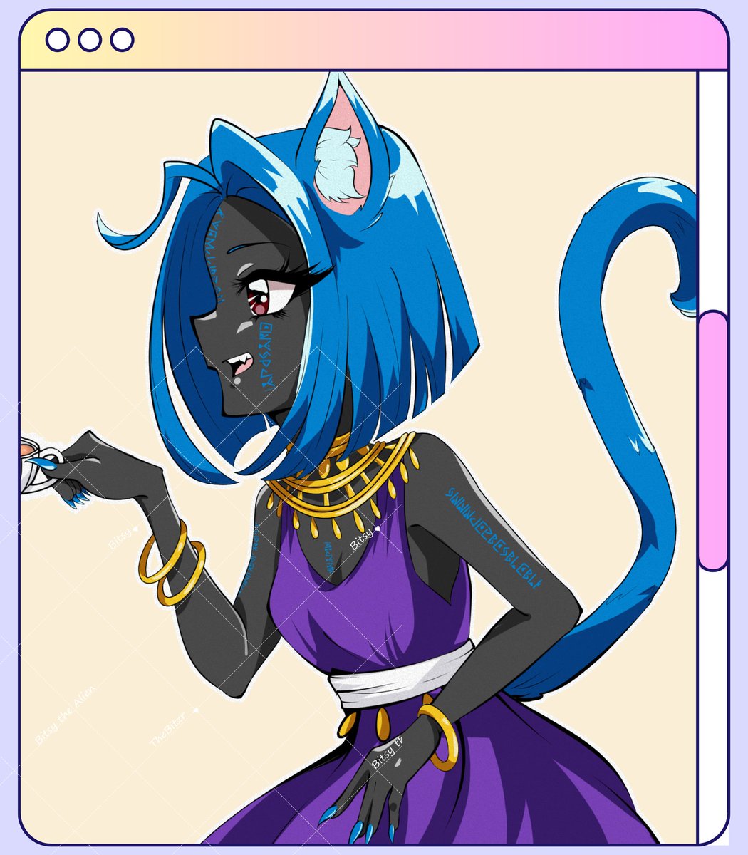 Bitsy_the_Alien's tweet photo. 90s style art for Gal Relene 

[Just a cut out of the full picture] 

RT is super appreciated ✨️🌌✨️🌌 https://t.co/431HQ83zeT