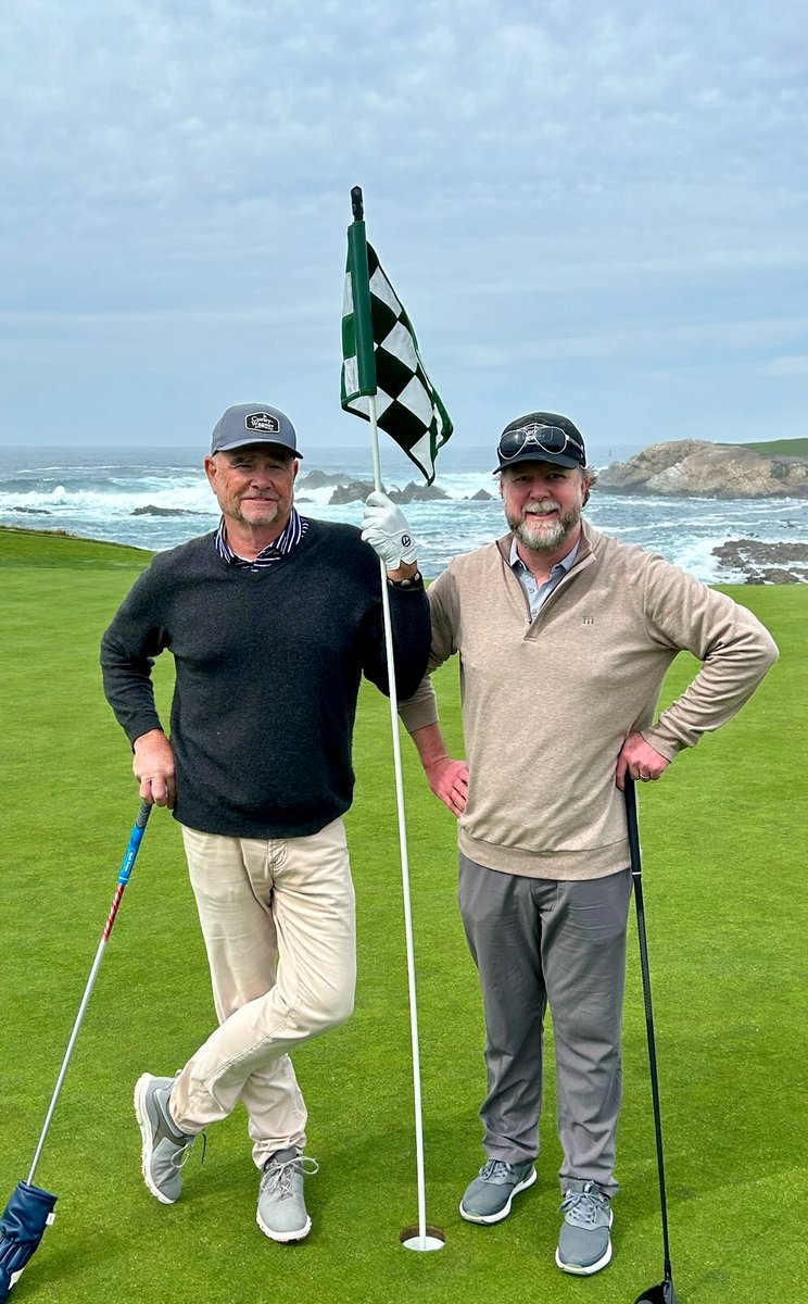 Brian Curley and Curley-Wagner Design Associate Andy Borner enjoying a recent walk around Cypress Point!