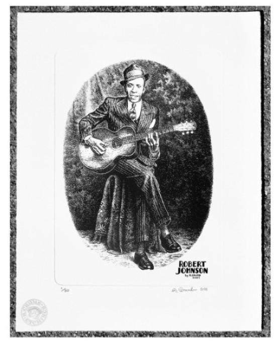 manccini31416's tweet photo. Robert Johnson (USA), Delta Blues, Guitar, Vocals, Harmonica, Songwriter. Ilustration by Robert (Dennis) Crumb (USA) Cartoonist Writer, Musician #robertjohnson #deltablues #blues #guitar #vocals #harmonica #songwriter #robertcrumb #cartoonist #witer #musician #usa ♥️🎼🎸🎙️📝🎨🖌️ https://t.co/MsbmNETKe5