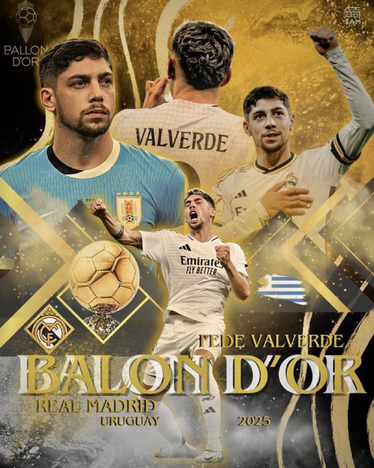 Rodri explained his reason for winning the ballon d'or was "consistency" who's more consistent than Fede and not only in one position in every single position he plays he becomes a contender for the best in that position 
My Ballon d'or