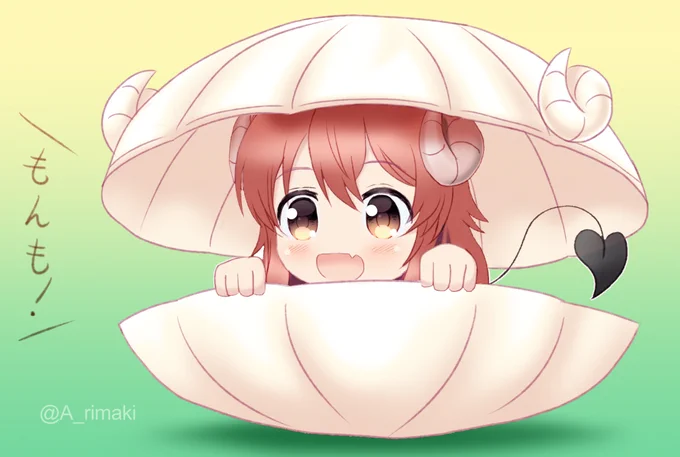 心の壁フォームのシャミ子ちゃん!!#毎日自作絵を載せる  77日目 #まちカドまぞく #machikadomazoku 