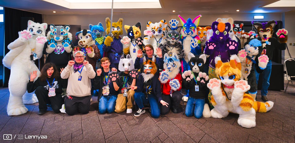 Lennyaa โก๏ธCFZ (@lennyaafluff) on Twitter photo Meowdy, got some more group hotos!
Now with the feline group photo of #scotiacon2025!
I only know a few, so please help with tagging if you some of the fluffs. Meowdy, got some more group hotos!
Now with the feline group photo of #scotiacon2025!
I only know a few, so please help with tagging if you some of the fluffs.