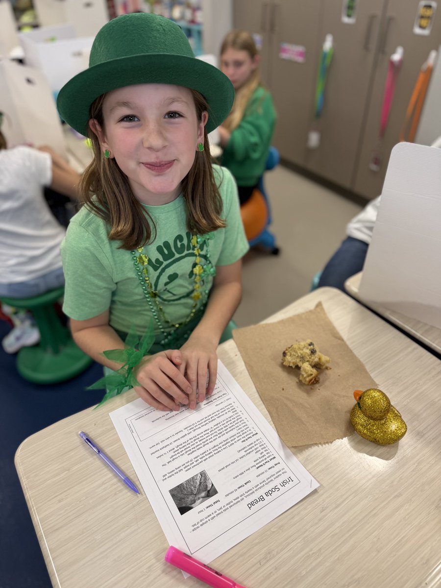 Ms. Sara Spain (@mssaraspain1) on Twitter photo What better way to read about Irish soda bread, than to eat it? Today the kids completed a informational text recipe on how to make Irish soda bread. While answering questions, they got to snack on some Irish soda bread. ☘️ Talk about real world connections ! 🌎 <a href="/OldHundredES/">Old Hundred Elementary School</a> What better way to read about Irish soda bread, than to eat it? Today the kids completed a informational text recipe on how to make Irish soda bread. While answering questions, they got to snack on some Irish soda bread. ☘️ Talk about real world connections ! 🌎 <a href="/OldHundredES/">Old Hundred Elementary School</a>