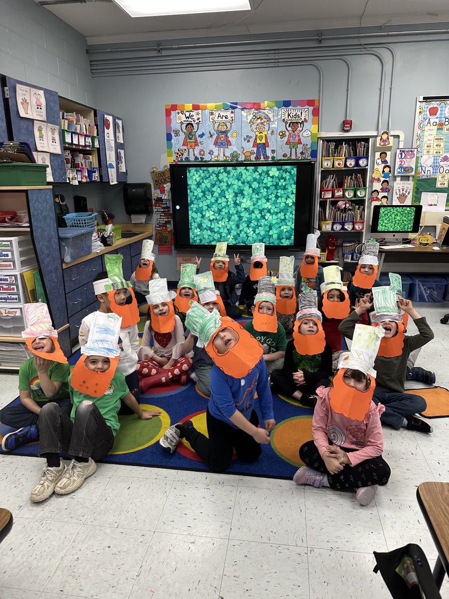 Hello from Miss Rosa’s lucky little leprechauns!