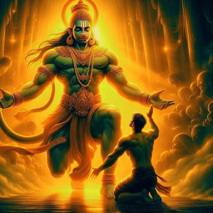 बुद्धिहीन तनु जानिके, सुमिरौं पवन कुमार।
बल-बुद्धि बिद्या देह मोहिं, हरहु कलेस बिकार।।

✨ हे पवनपुत्र! मैं स्वयं को बुद्धिहीन मानकर आपका स्मरण करता हूँ।
✨ कृपया मुझे बल, बुद्धि और विद्या प्रदान करें और मेरे समस्त क्लेश व विकारों को हर लें।

‼️ जय श्री हनुमान ‼️