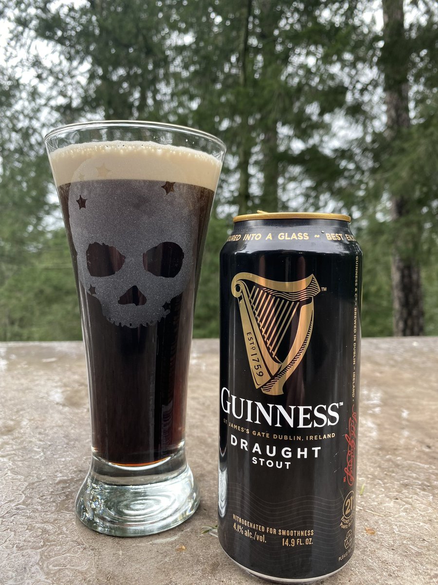 Celebrating St. Patrick’s Day with Guinness in our Dark Matter Beer glasses!  ☘️