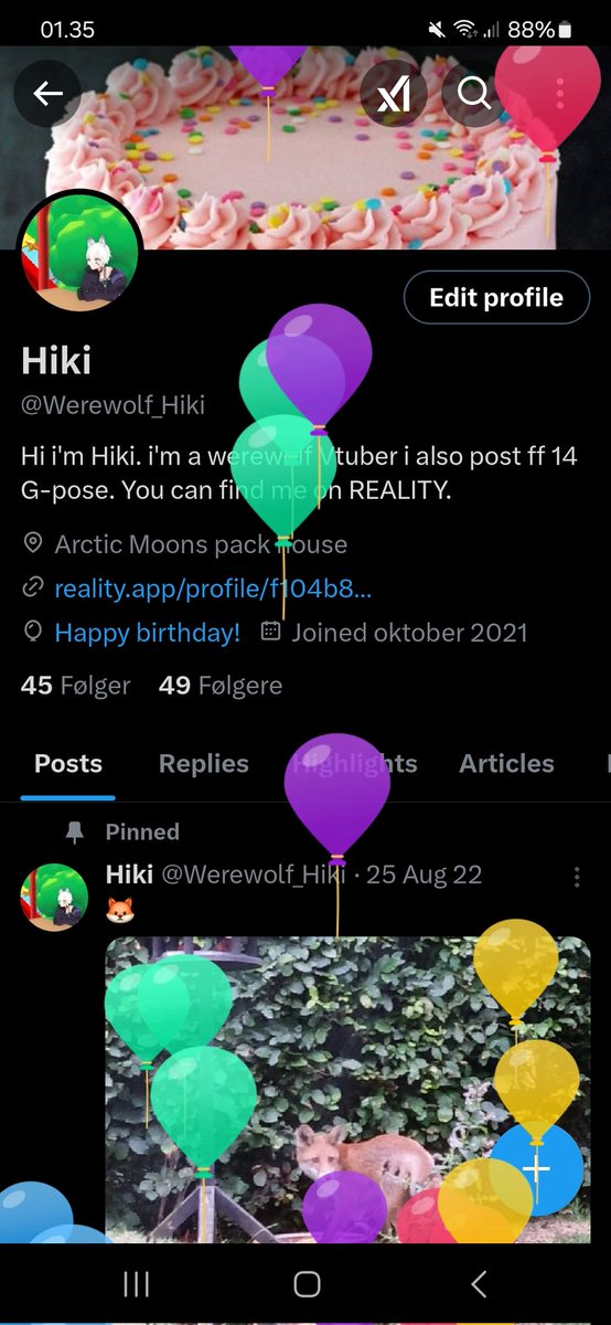 Werewolf_Hiki's tweet photo. Balloon day https://t.co/VLOCKYnZW6